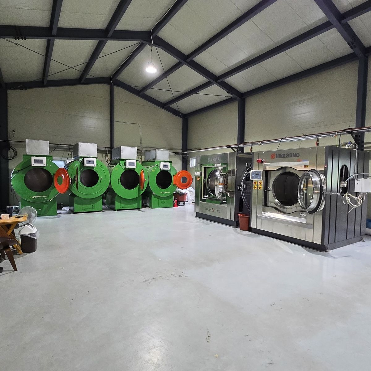 산업용 세탁기·건조기 시설