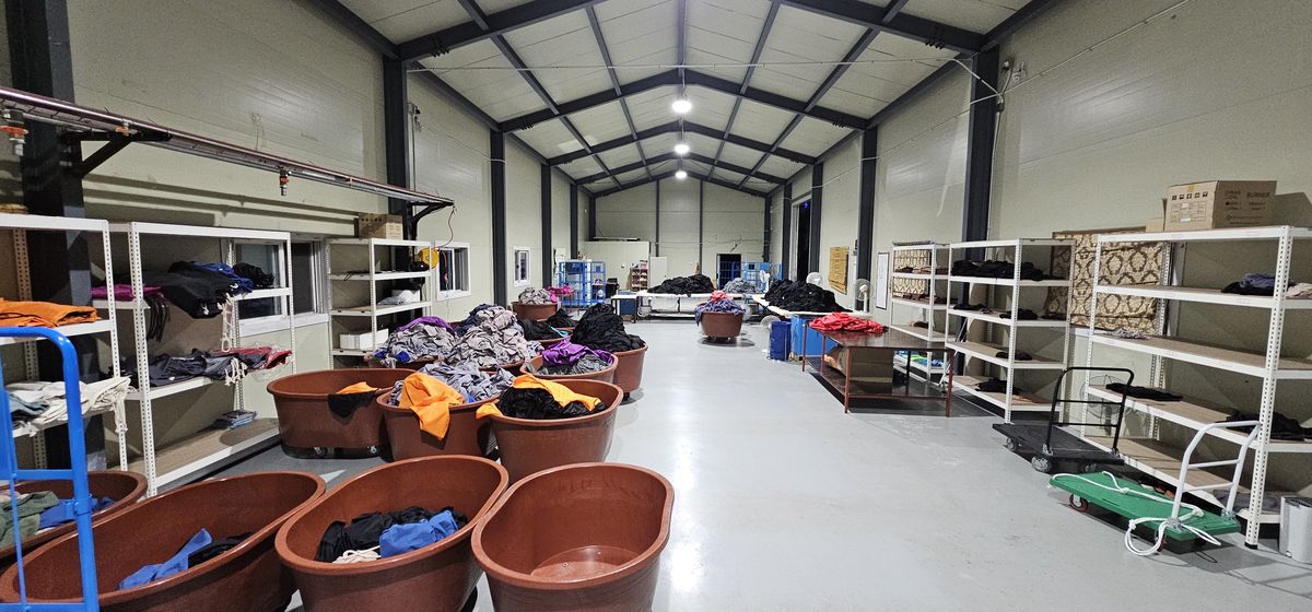 세탁 공장 전경